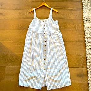 NWT ASOS Blue and White Striped Dress, size 10